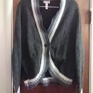 Charter Club Grey Cardigan Size XL